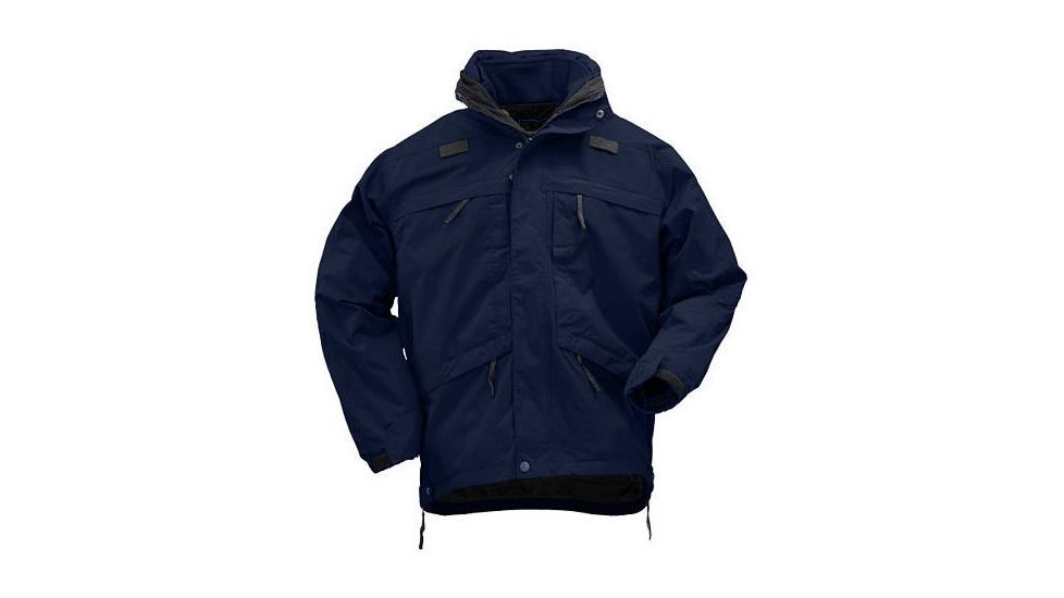5.11 Tactical 3-in-1 Waterproof Parka - Men's, Dark Navy, Extra Small, 48001-724-XS