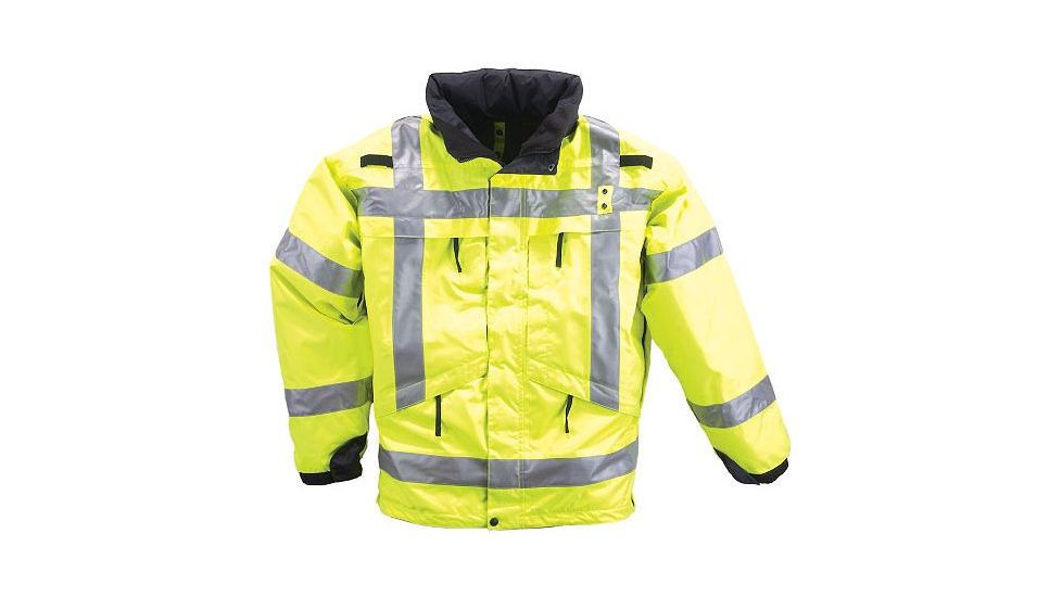 5.11 Tactical 3-in-1 Reversible High-Vis Parka - Mens, High Vis Yellow, XL, 48033-320-XL