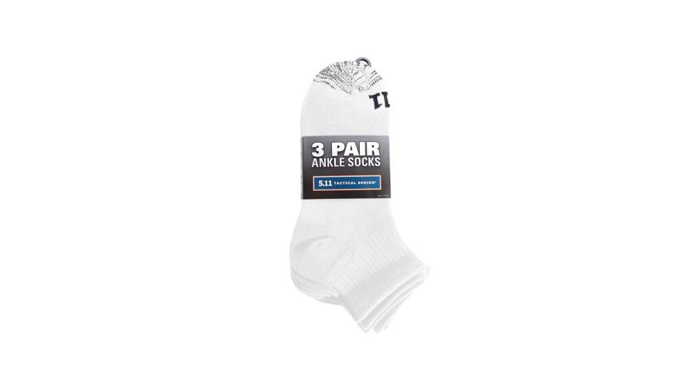 5.11 Tactical 59128 Ankle Sock, White