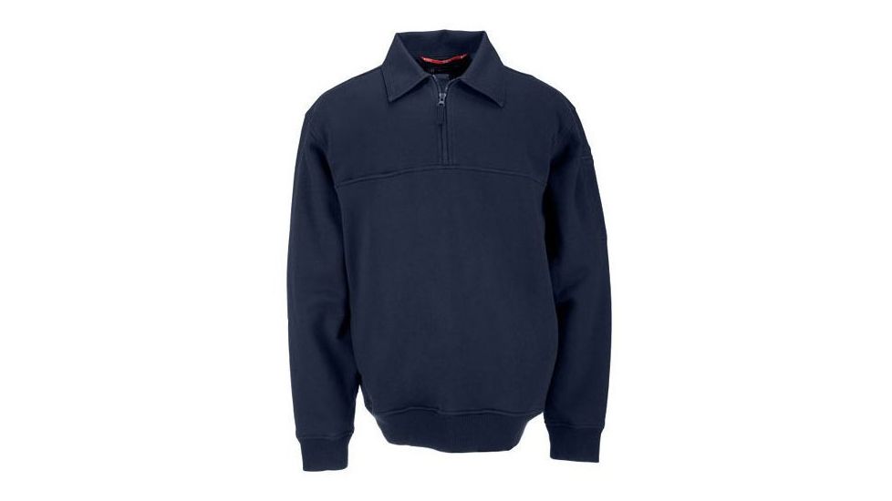 5.11 Tactical Job Shirt with Canvas Details - Men's, Fire Navy, L, 72321-720-L