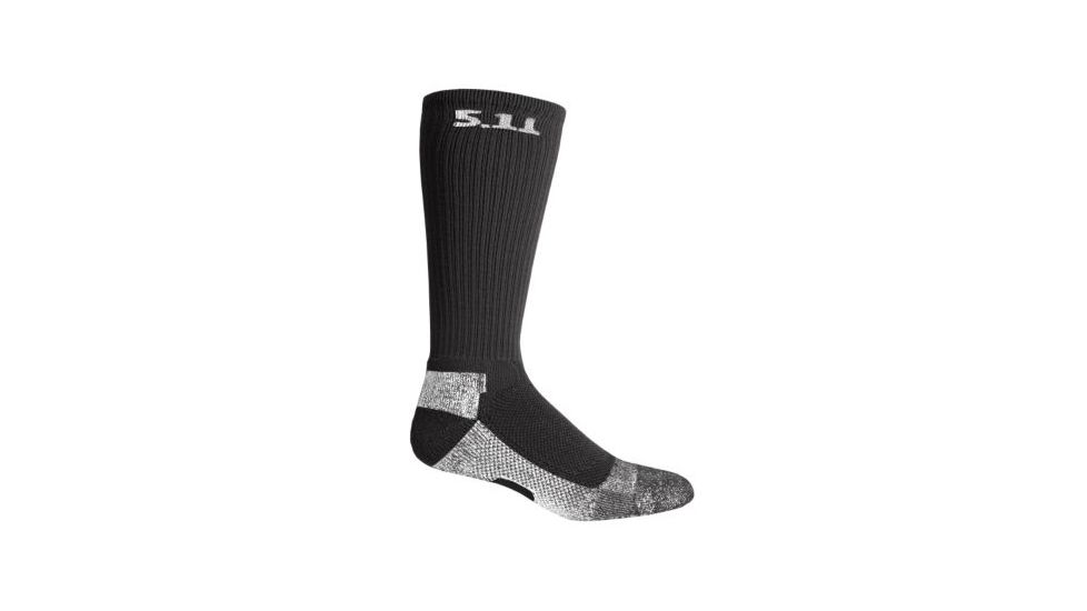 5.11 Tactical Level 1 9in Sock - Regular Thickness - Men's, Black, L, 59048-019-L