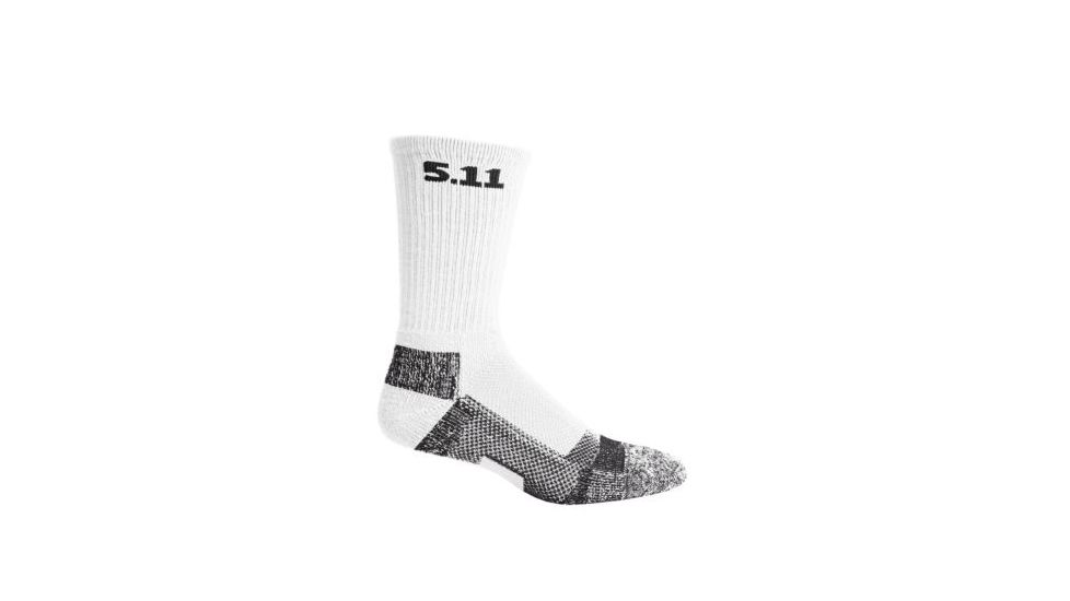 5.11 Level I 6inch Sock - Regular Thickness, White