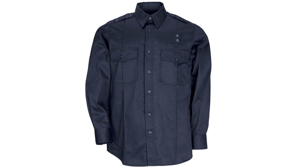 5.11 Tactical Taclite PDU Long Sleeve A-Class Shirt - Men's, Midnight Navy, LT, 72365-750-L-T