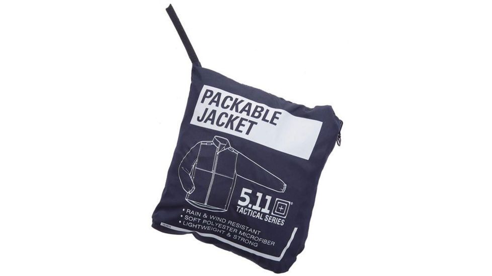 5.11 Packable Jacket - Sheriff 48035SH, Black, Medium