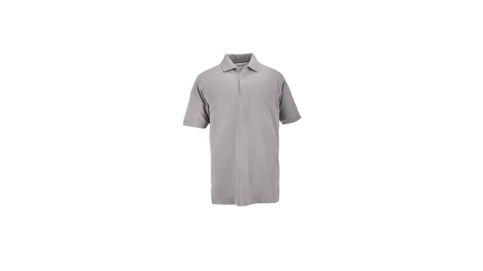 5.11 Tactical Professional Short Sleeve Polo - Men's, Medium, Regular, Heather Grey, 41060-016-M