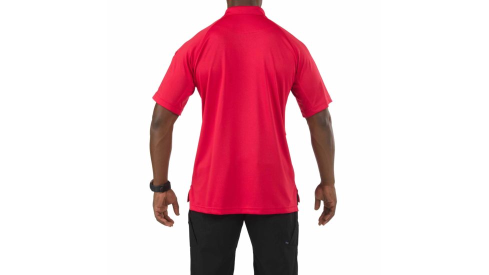 5.11 Tactical Performance Short Sleeve Polo - Men's, Medium, Regular, Range Red, 71049-477-M