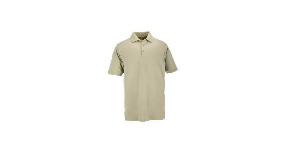 5.11 Tactical Professional Short Sleeve Polo - Men's, Extra Small, Regular, Silver Tan, 41060-160-XS