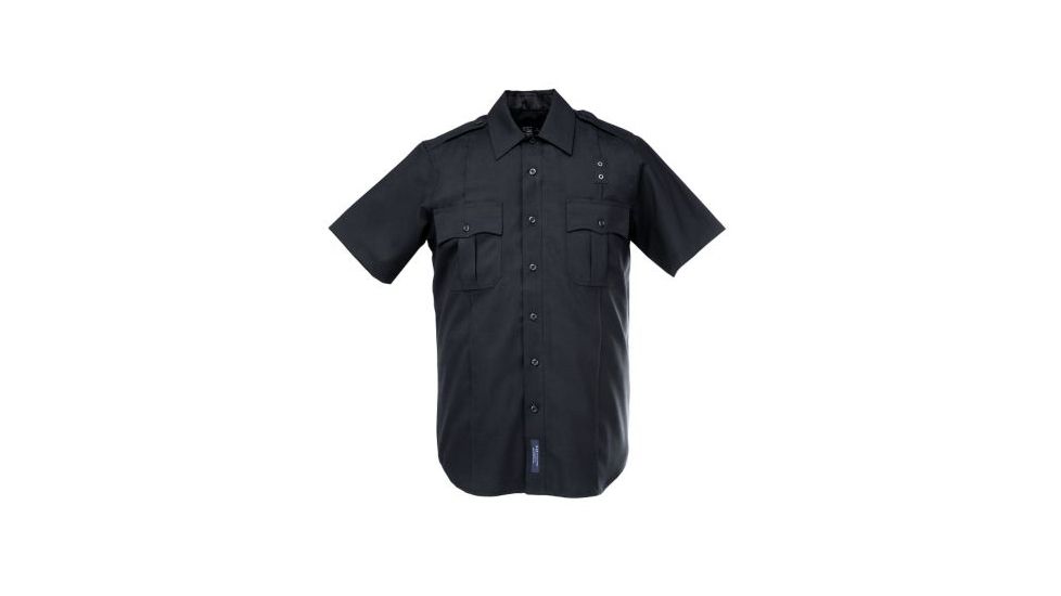 5.11 Tactical Men's B Class Shirt, Short Sleeve, Poly-Rayon 41132, BLACK-5XL