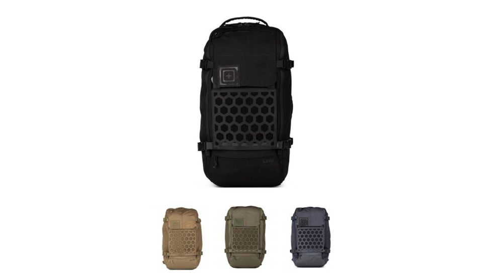 5.11 Tactical Amp24 Backpack, Black, Kangaroo, Ranger Green, Tungsten