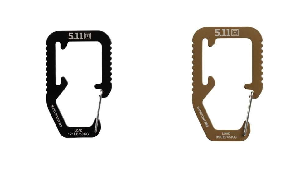 5.11 Tactical Hardpoint M2 Carabiner, Black, Kangaroo