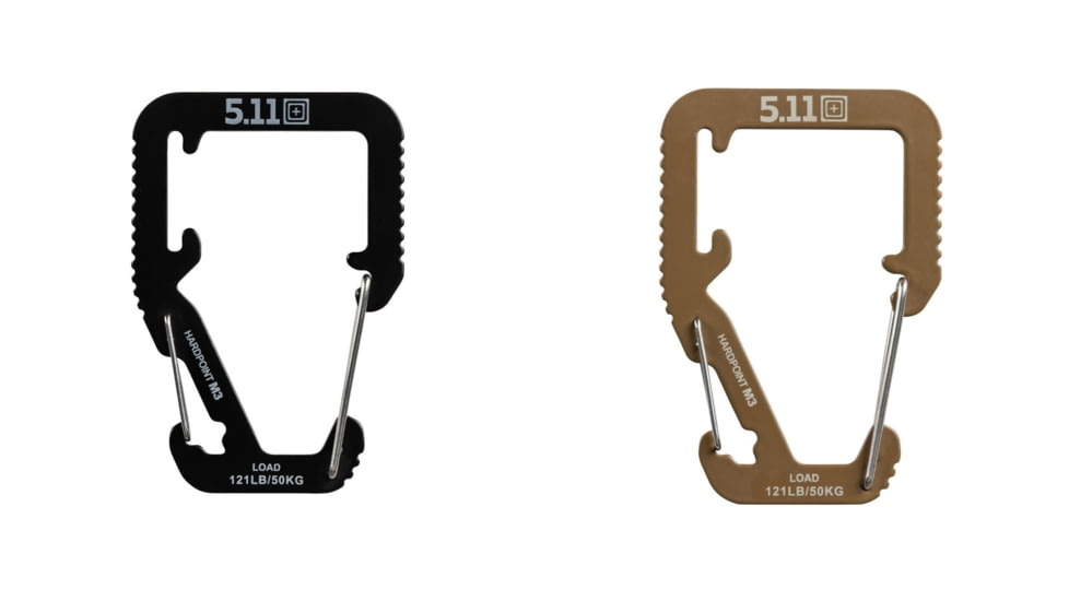 5.11 Tactical Hardpoint M3 Carabiner, Black, Kangaroo