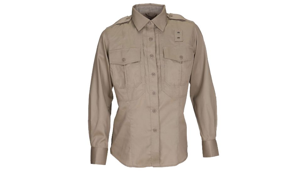 5.11 Tactical Class B PDU Long Sleeve Twill Shirt - Women's, Silver Tan, MR, 62065-160-M-R