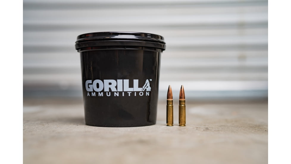 Gorilla Ammunition .300 AAC Blackout 147 Grain Full Metal Jacket Brass Cased Rifle Ammo, 160 Rounds, Copper, 160 Rounds, gpf-30818