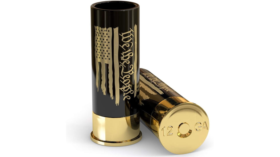 Old Southern Brass 12 Gauge Shot Glasses Set of 4 - We The People American Flag BCA29902, OSB-12GSG-WTP
