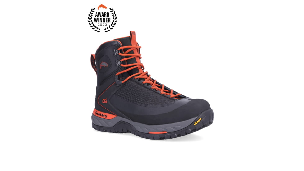 Simms Fishing Products G4 PRO Powerlock Wading BootFelt - Mens, Carbon, 9, 13508-003-09