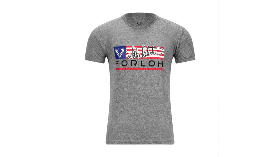 Forloh Willie Robertson Signature Tees, Heather Grey, XL, 10736-AG-XL
