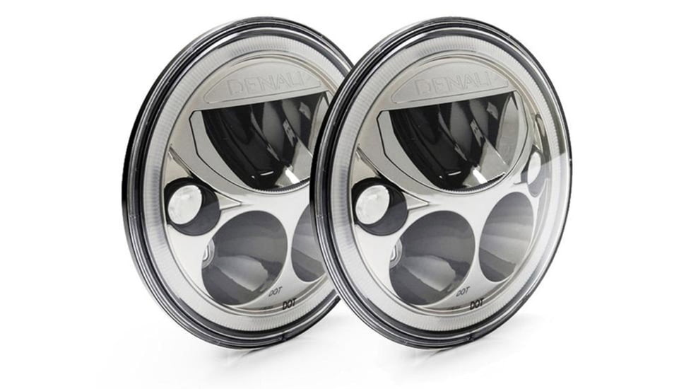 Denali Electronics M7 Dot Led Headlight Module Kit - Jeep Wrangler Jk 07-18 &amp; Wrangler Tj 96-06 002627E3, 7537815945400