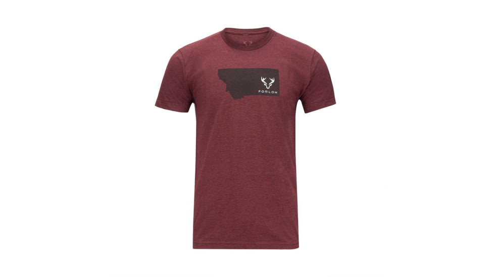 Forloh Montana Unisex Tees, Heather Cranberry, 3XL, 10733V2-HC-3XL