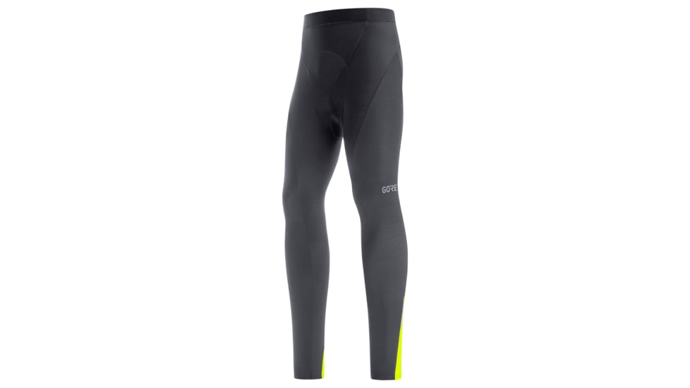 GOREWEAR Mens C3 Thermo Cycling Tights+ in Black/Neon Yellow Large Form fit 4B6E3D1F, 100649-9908-XL