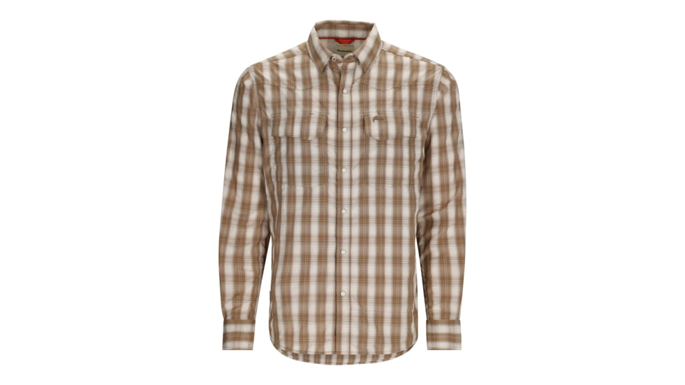 Simms Fishing Products Big Sky Fishing Shirts - Mens, Black Plaid, 2XL, 10661-004-60