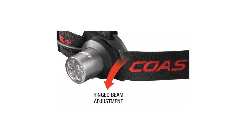 Coast 6 Chip LED Headlamp w/ Cloverleaf Multi-Reflector System TT7041