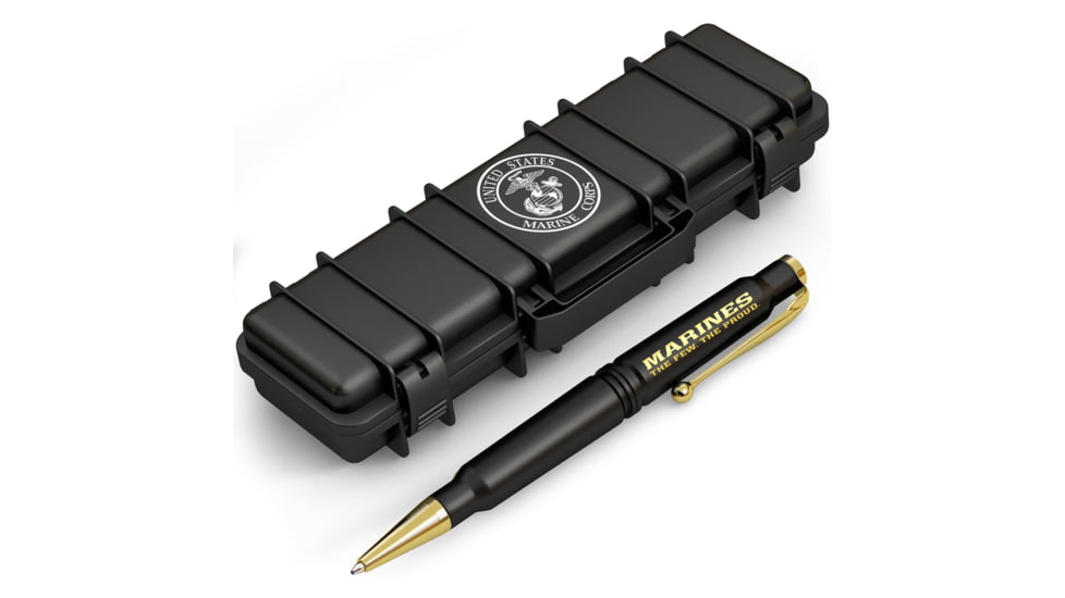 Old Southern Brass USMC .308 Real Bullet Casing Twist Pen - Matte Black 2C56BCC0, OSB-308TP-USMCBLK