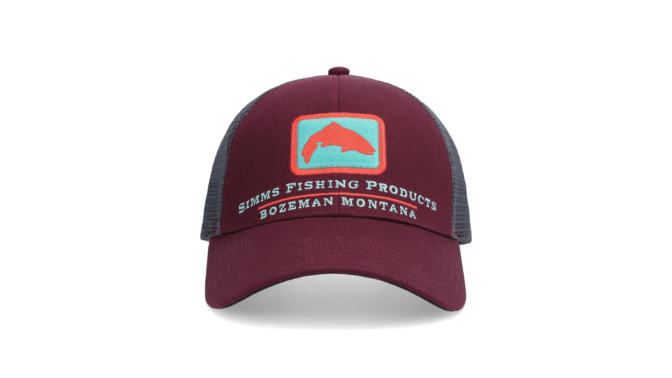Simms Fishing Products Single Haul Small Fit Trucker 257E8D62, Mulberry, One Size, 14107-624-00