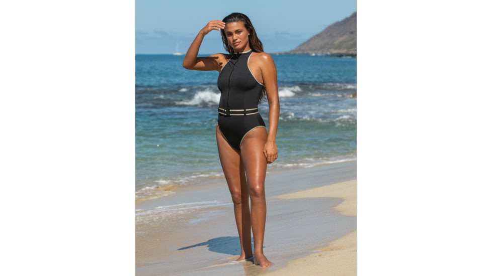 Body Glove Undersea Express Yourself One-Piece Swimsuit - Black Gold C0A089BF, XL, Black Gold, 39-636164-BlackGold-XL