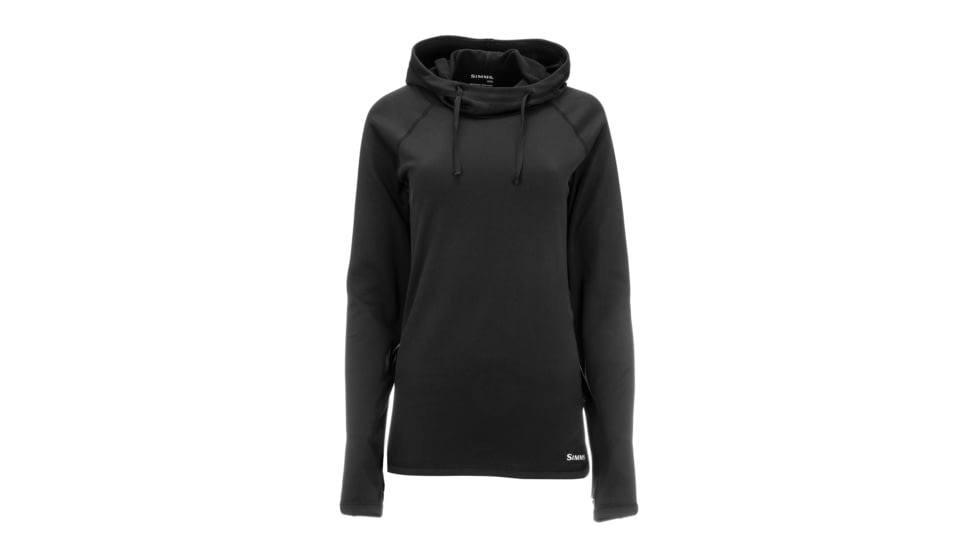 Simms Fishing Products Heavyweight Baselayer Hoodys - Womens, Black, S, 13420-001-20