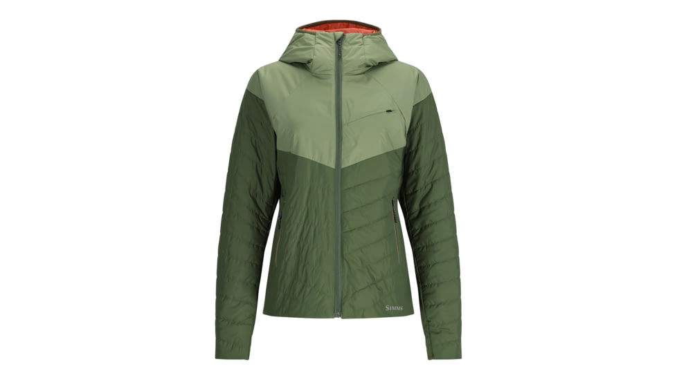 Simms Fishing Products Fall Run Insulated Hoodys - Womens, Dark Clover/Riffle Green, M, 13821-1148-30