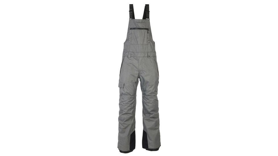 686 Hot Lap Insulated Bib - Mens, Grey Melange, Small, L9W212-GRY-S