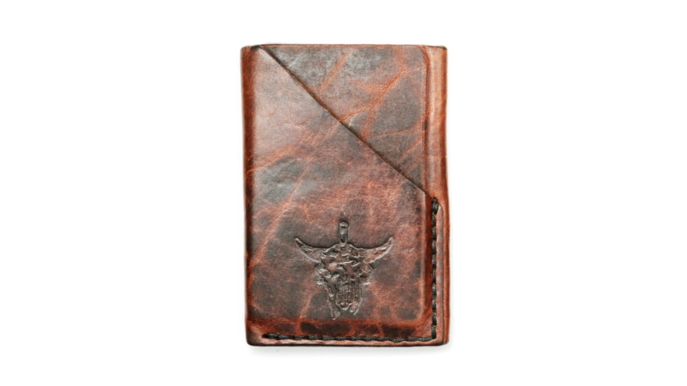 Montana Knife Company MKC BISON SKULL - MINI LEATHER WALLET F7CB9891, MKC-000986