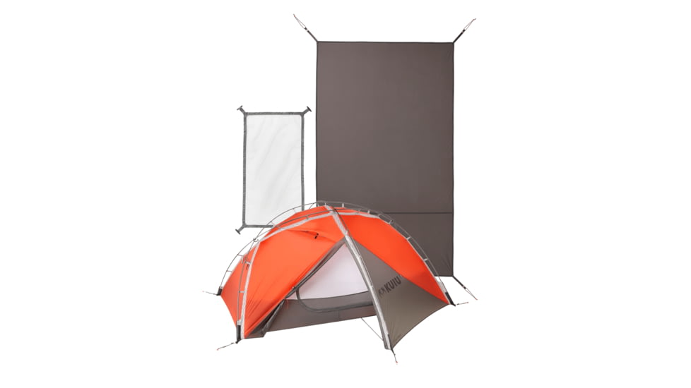 Kuiu Storm Star 2 Person Tent Set, Gunmetal Orange, Adult, 7537449435294
