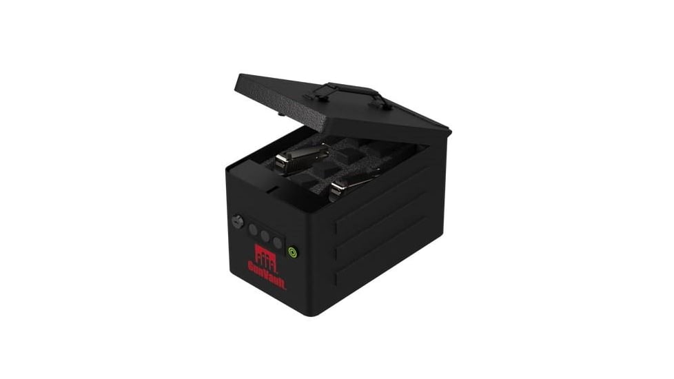 GunVault Range Box - 2 Pistols, Black, Small, GVRV100BK22