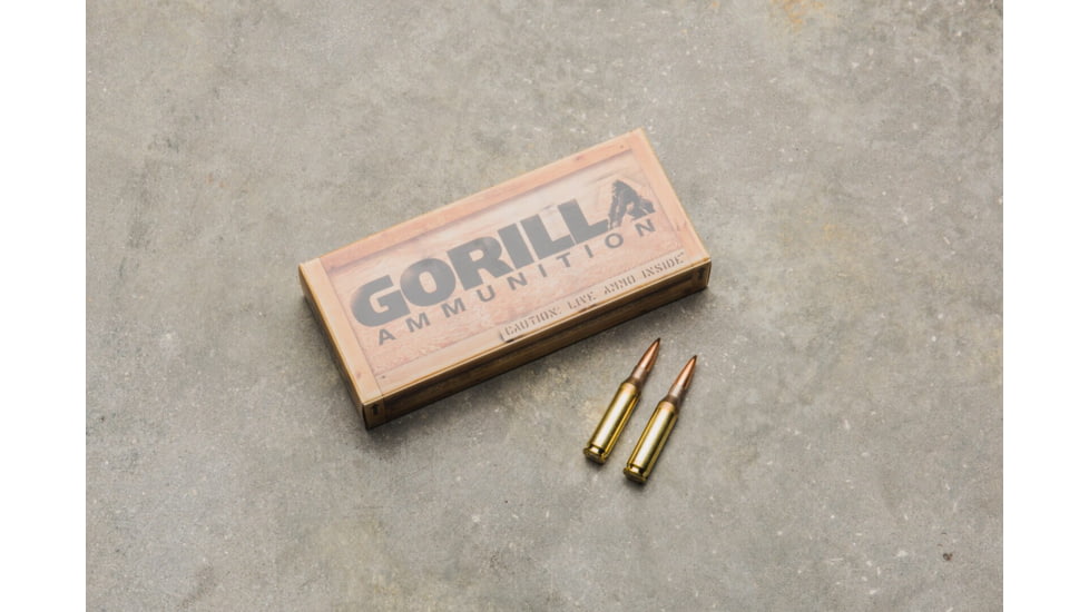 Gorilla Ammunition .260 Remington 123 Grain Sierra MatchKing Rifle Ammo, 20 Rounds, Copper, 20 Rounds, gpf-236