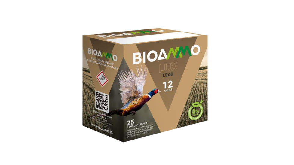 BioAmmo Lux Hunt 12 Gauge 1 1/4oz 2.75in 6 Lead Shot Shotgun Ammo, WNBL3650E