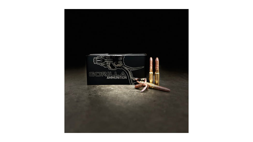 Gorilla Ammunition Pork Shredder 8.6 Blackout 342 Grain Solid Copper Brass Case Rifle Ammo, 20 Rounds for 8-12inch Barrel, Copper, 20 Rounds, gpf-131184