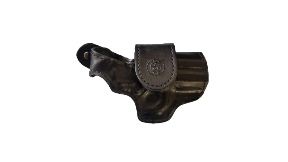 Bond Arms Leather Driving OWB Holster, Derringer, 3.5in Barrel, Black w/ Black Stitching, H-DT-350-BB-R-BT