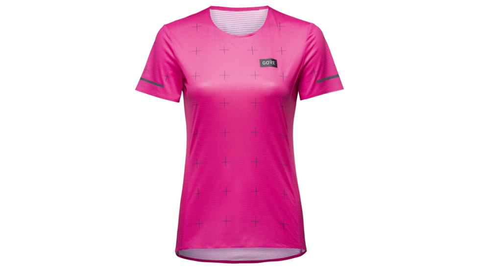 GOREWEAR Contest Daily Running Tee Womens in Process Pink Medium 8-10 Slim fit DF0675AA, 100888-BI00-40