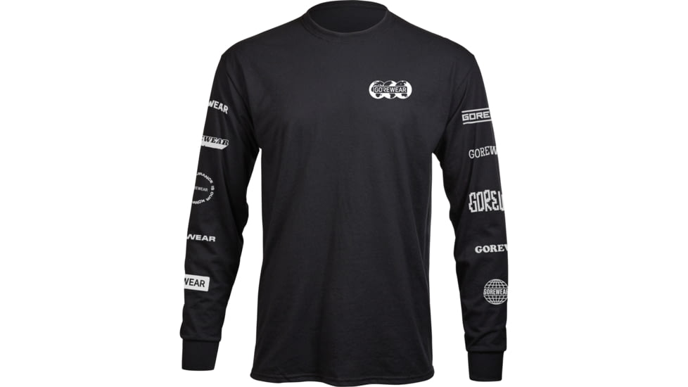 Gorewear Mens GOREWEAR Moto Long Sleeve T-Running Shirt in Black Small Regular fit 6E4CCD46, 101656-CE00-M