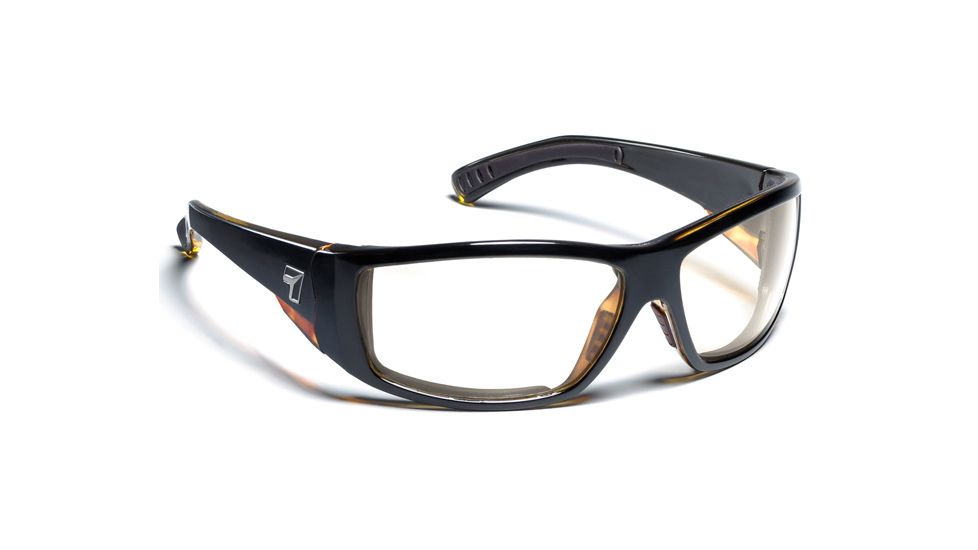 7 Eye Air Dam Maestro Sunglasses,SharpView Clear Lens,Black Tortoise Frame,M-L 595540