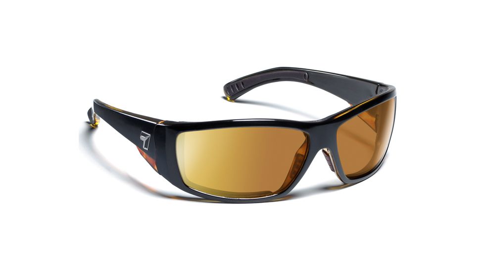 7 Eye Air Dam Maestro Sunglasses,SharpView Copper Lens,Black Tortoise Frame,M-L 595542
