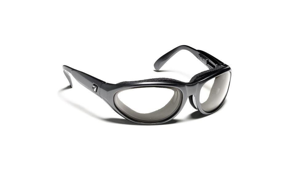 7 Eye Air Shield Diablo Sunglasses,SharpView Clear Lens,Charcoal Frame,M-L 170340