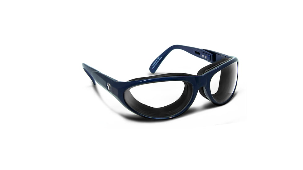 7 Eye Air Shield Diablo Sunglasses,SharpView Clear Lens,Midnight Blues Frame,M-L 173840