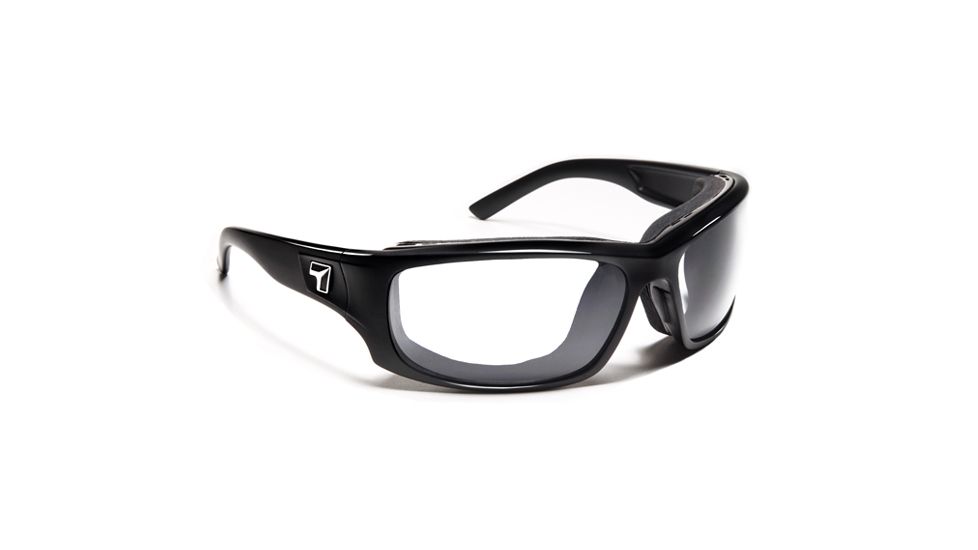 7 Eye Panhead Single Vision Prescription Sunglasses, Glossy Black Frame, 260540SV