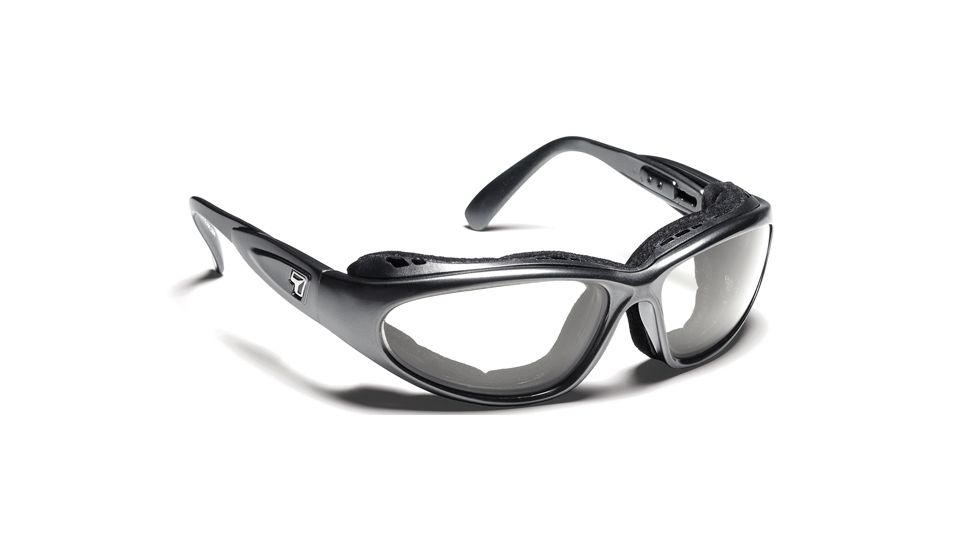 USED 7 Eye Air Shield Sunglasses Cape,SharpView Clear Lens,Charcoal Frame,S-L 190340, EDEMO1