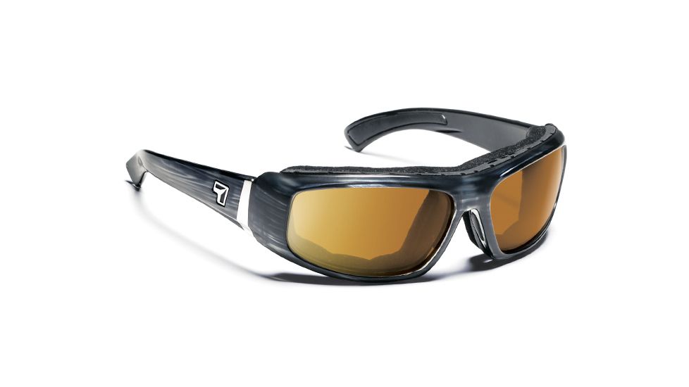 7 Eye Bali Sunglasses, Airlock Shield Gray Tortoise Frame, Sharp View Copper Lens 183742
