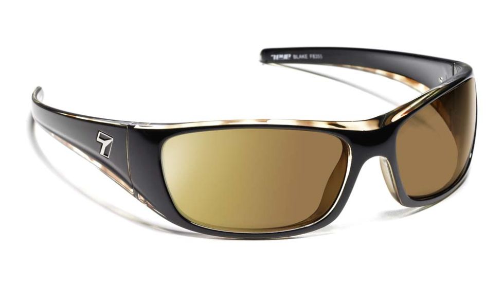7 Eye Blake Active Sunglasses, Black Tortoise Frame, SharpView Copper Lens 835544