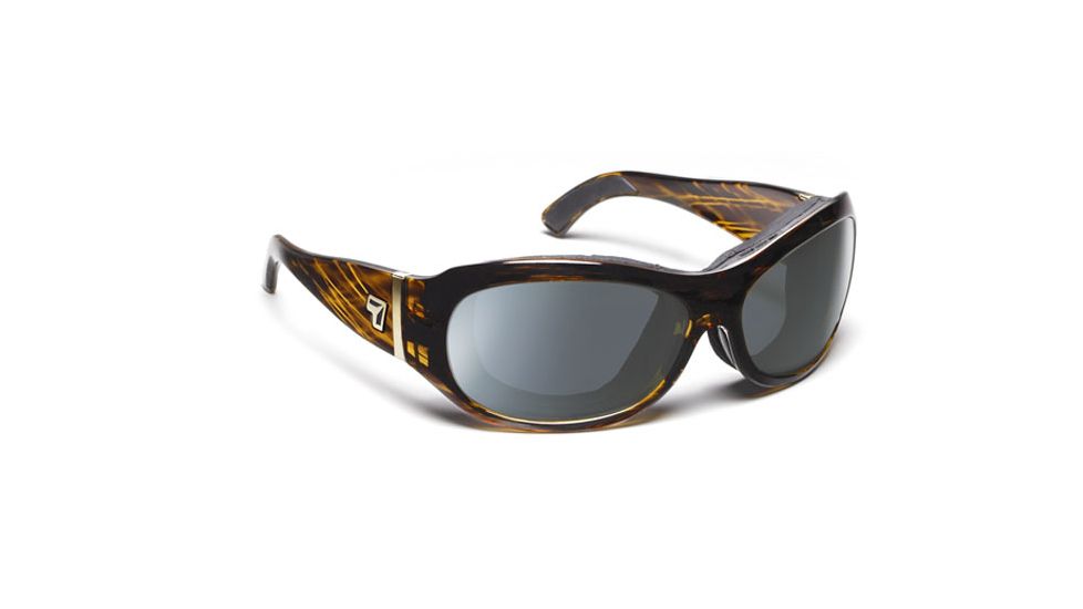 7 Eye Briza Women's Sunglasses, Sunset Tortoise Frame, 24 - 7 Gray 310617