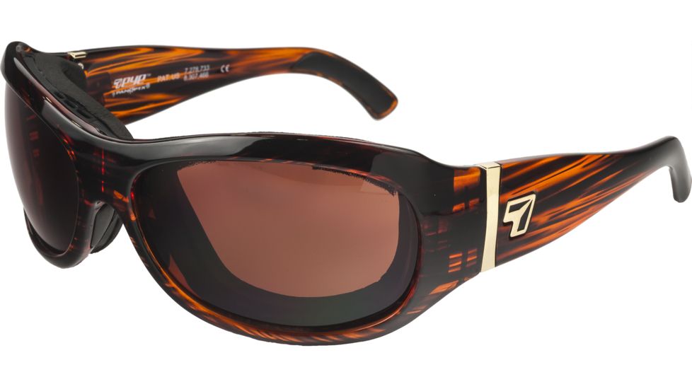 7 Eye Briza Womens Sunglasses, Sunset Tortoise Frame, SharpView Copper